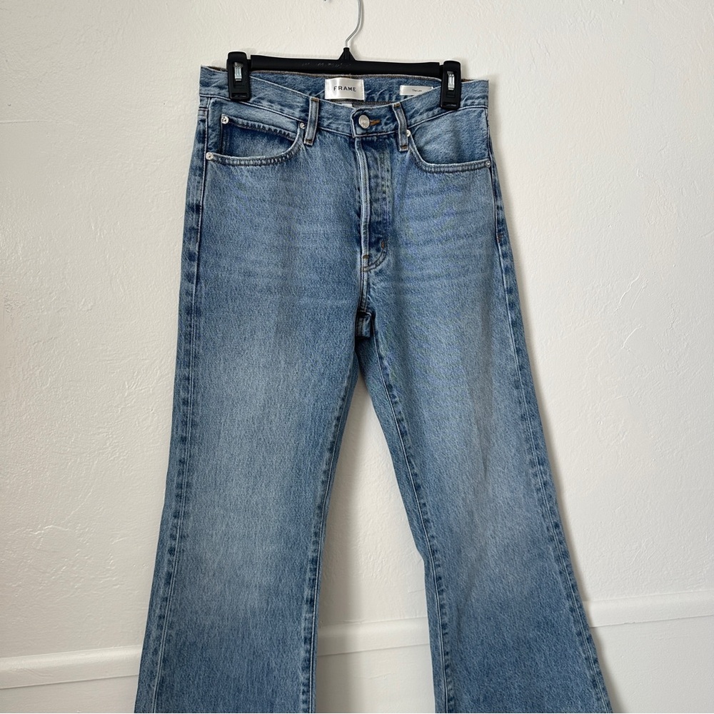 Frame The Lax Alderton Raw Fray Light Wash Jean 26 - Picture 3 of 7